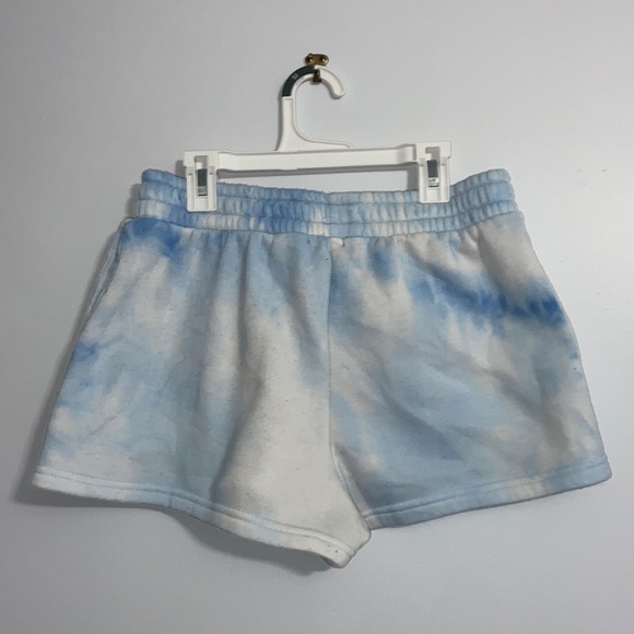Blue Tie Dye Butterfly Sweatshorts - Picture 2 of 3